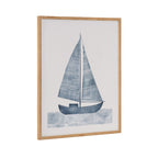 Gallery Nautical Blue Sailboat Print by The Creative Bunch Studio