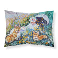 'Caroline'S Treasures 7324Pillowcase Corgi Classics Fabric Standard Pillowcase, Large, Multicolor'