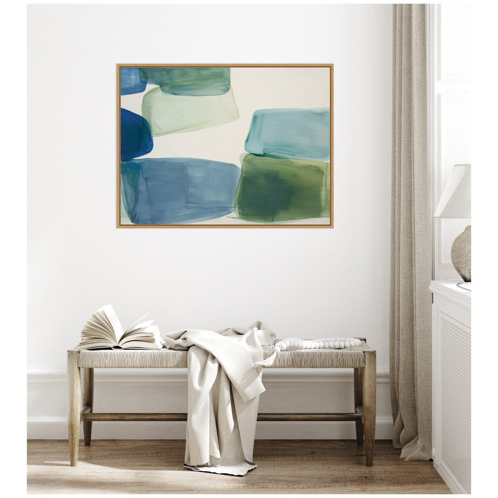 Coastal Calm No. 1 by Amy Lighthall Framed Canvas Wall Art Print