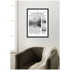 Colorado Article by Megan Ryan Framed Canvas Wall Art Print