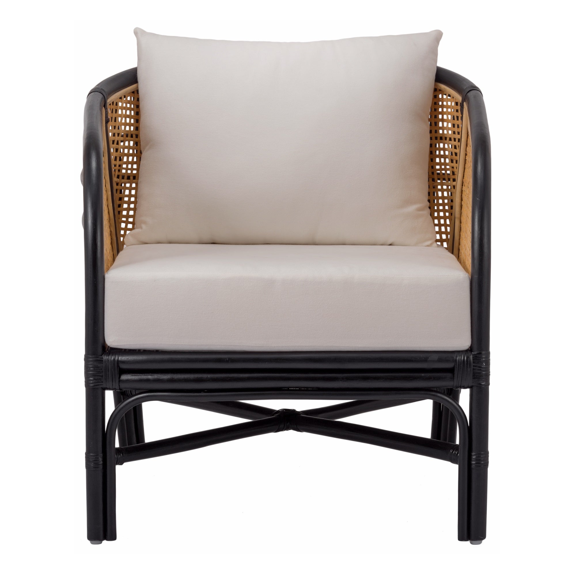 Ferrara Rattan Accent Chair  Black/Natural