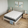 12 Inch Queen Memory Foam Medium Euro Top Hybrid Mattress