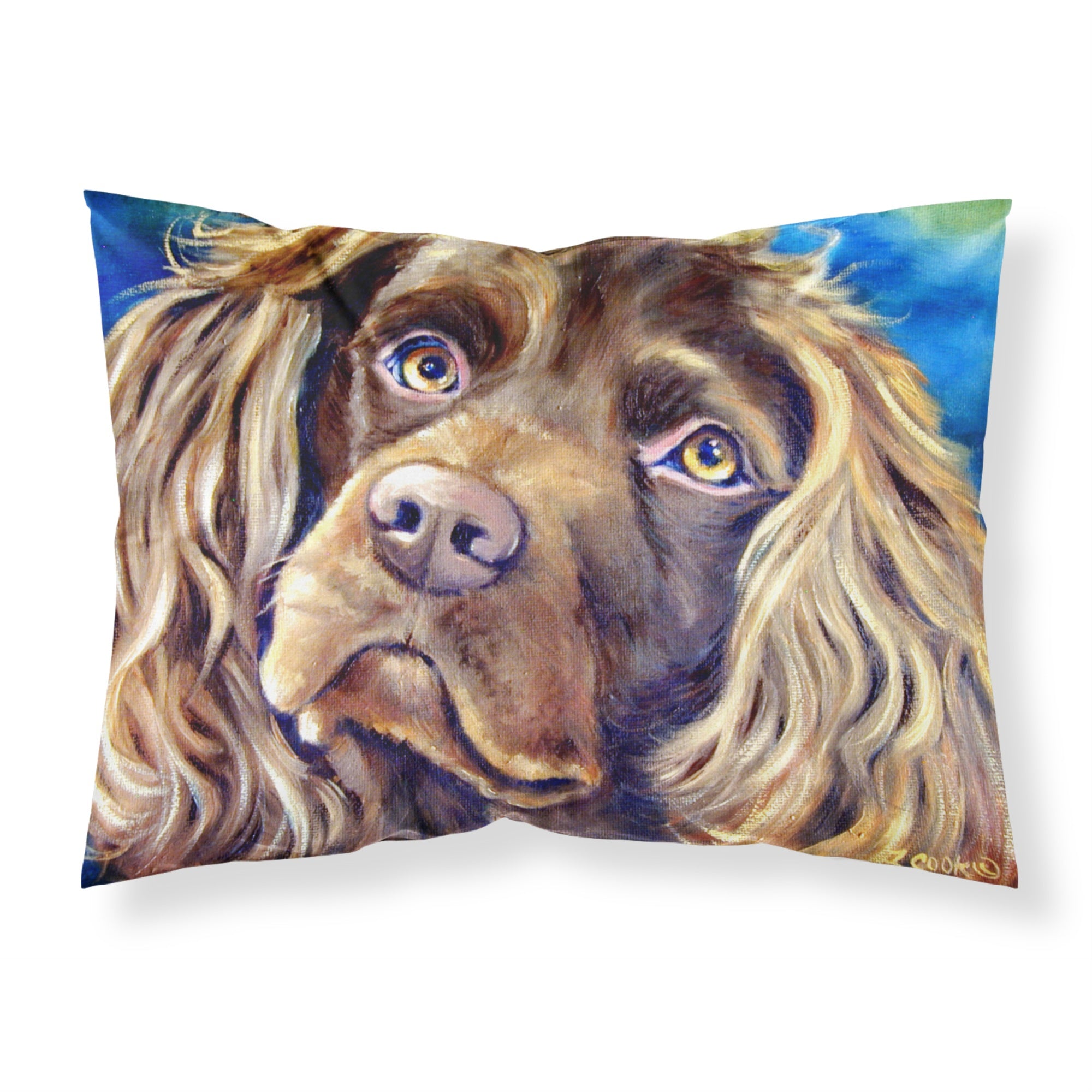 'Caroline'S Treasures ''Boykin Spaniel'' Printed, Polyester Envelope Closure Pillowcase, Standard, Multicolor'