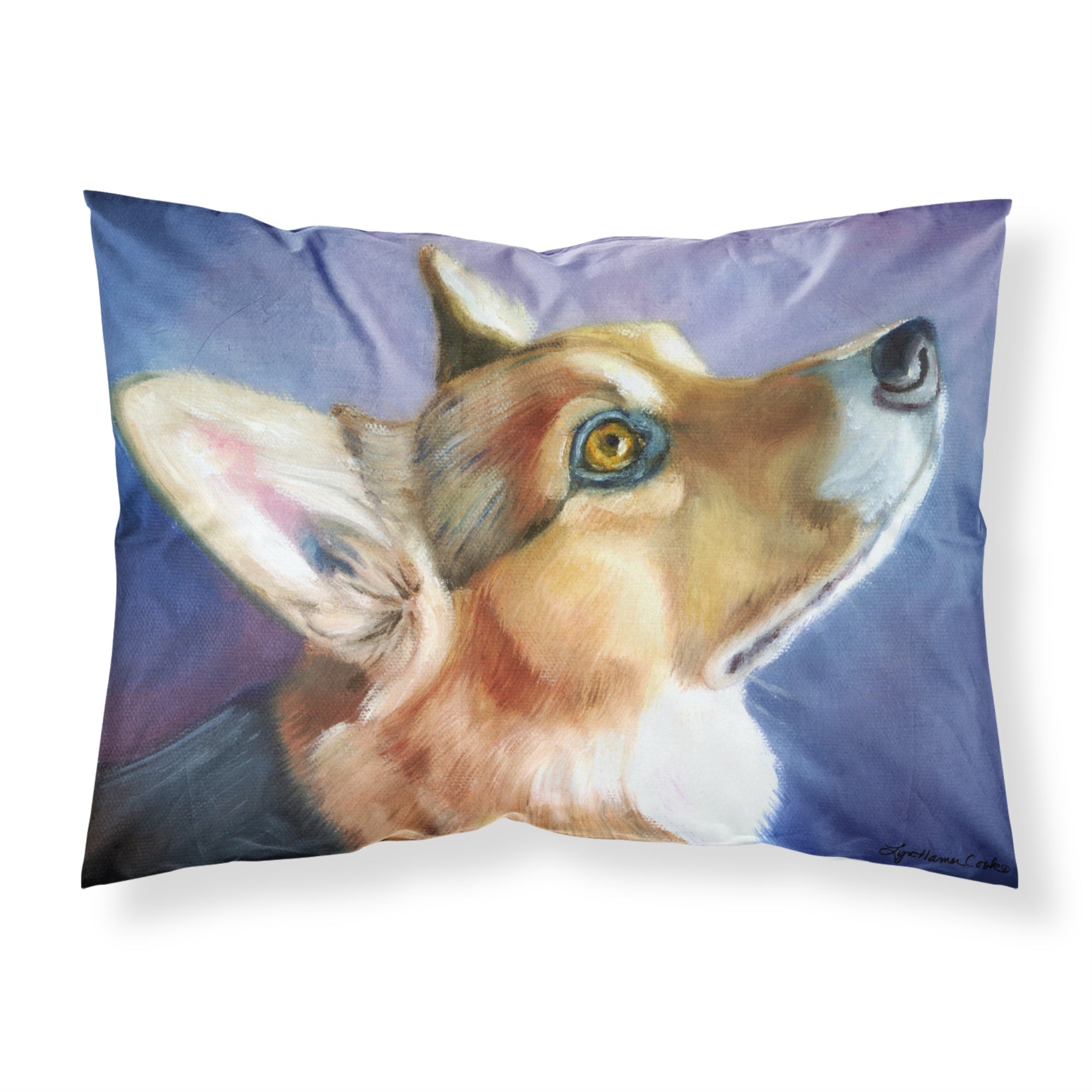 'Caroline'S Treasures Corgi Devotion Fabric Standard Pillowcase 7405Pillowcase, Multicolor'