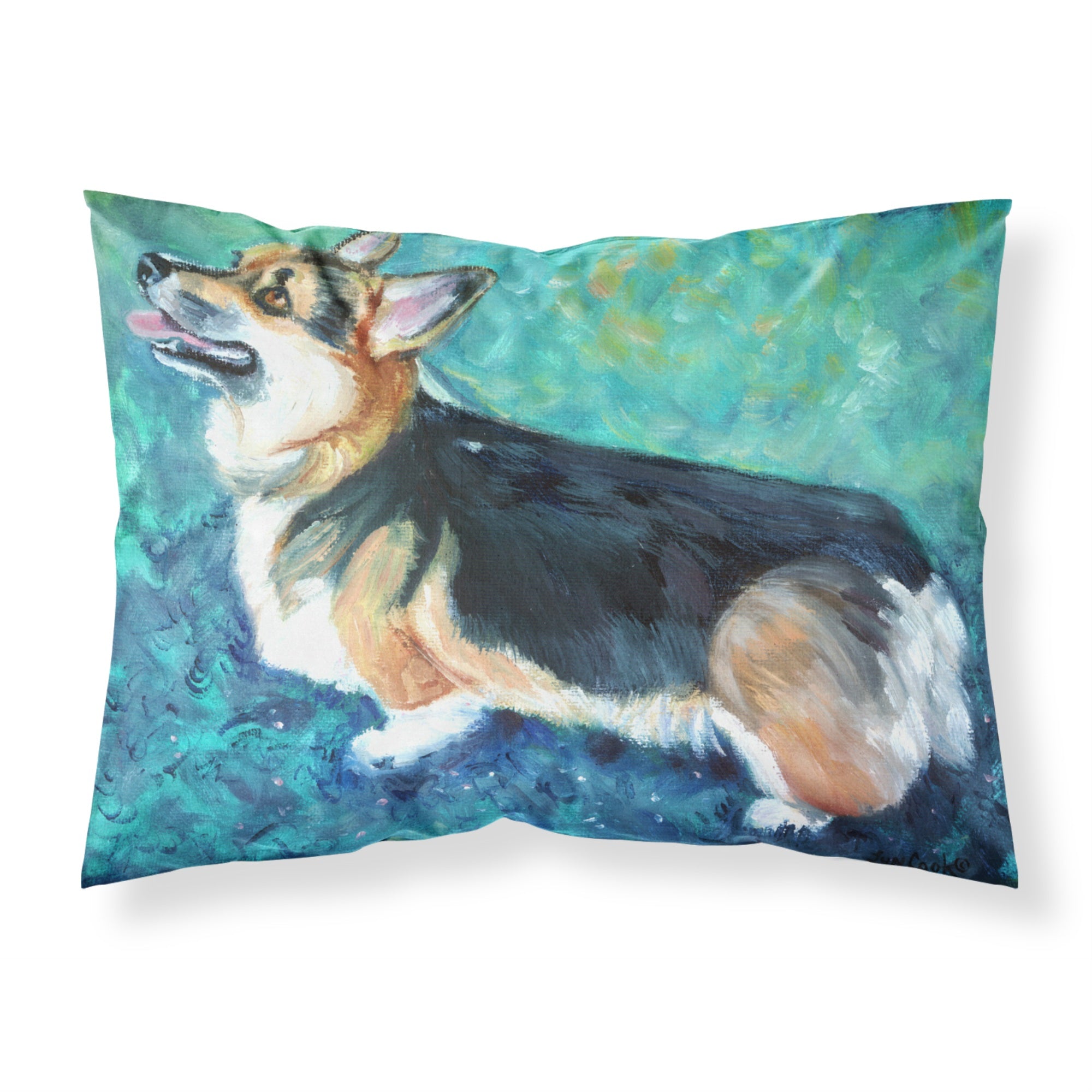 'Caroline'S Treasures ''Corgi Pembroke'' Printed, Polyester Envelope Closure Pillowcase, Standard, Multicolor'