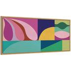 Abstract 02 Panel 1 by Rachel Lee Framed Canvas Wall Art Print