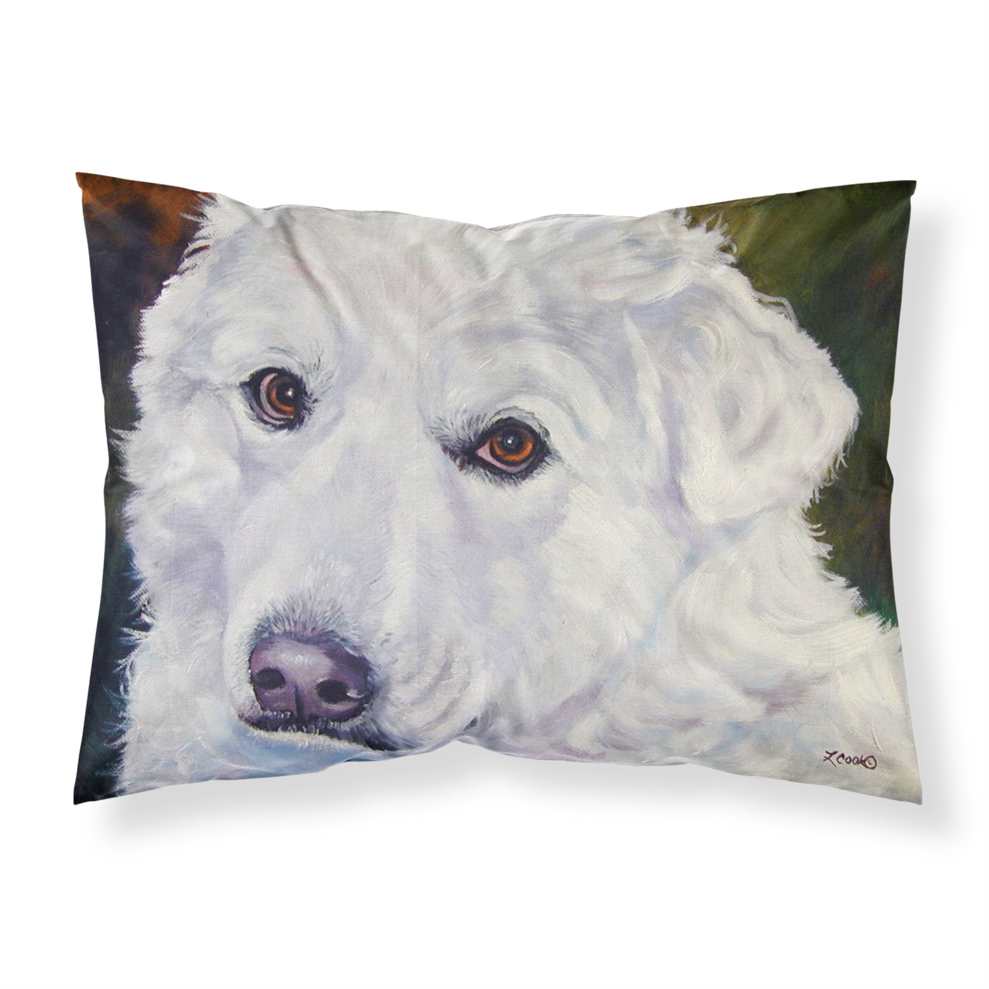 'Caroline'S Treasures Pyrenees Contemplation Fabric Standard Pillowcase 7418Pillowcase, Multicolor'