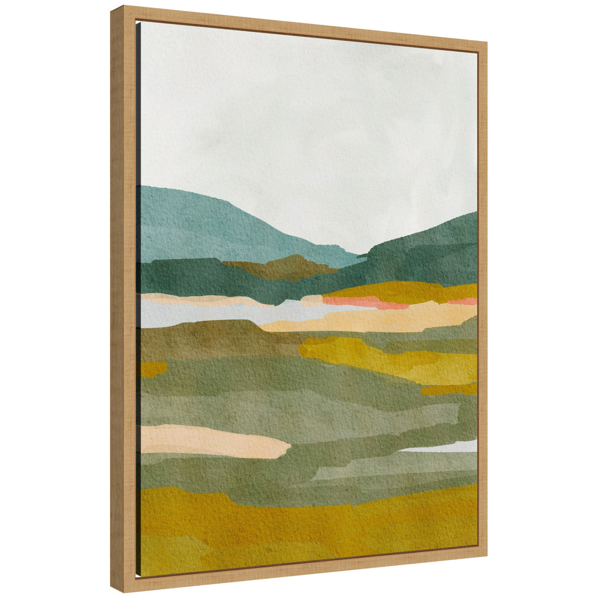 Sylvie Vibrant Abstract Framed Canvas by Nikita Jariwala