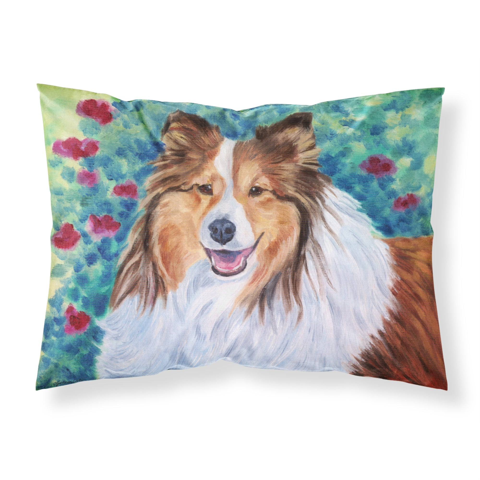 'Caroline'S Treasures Sheltie Fabric Standard Pillowcase 7424Pillowcase, Multicolor'
