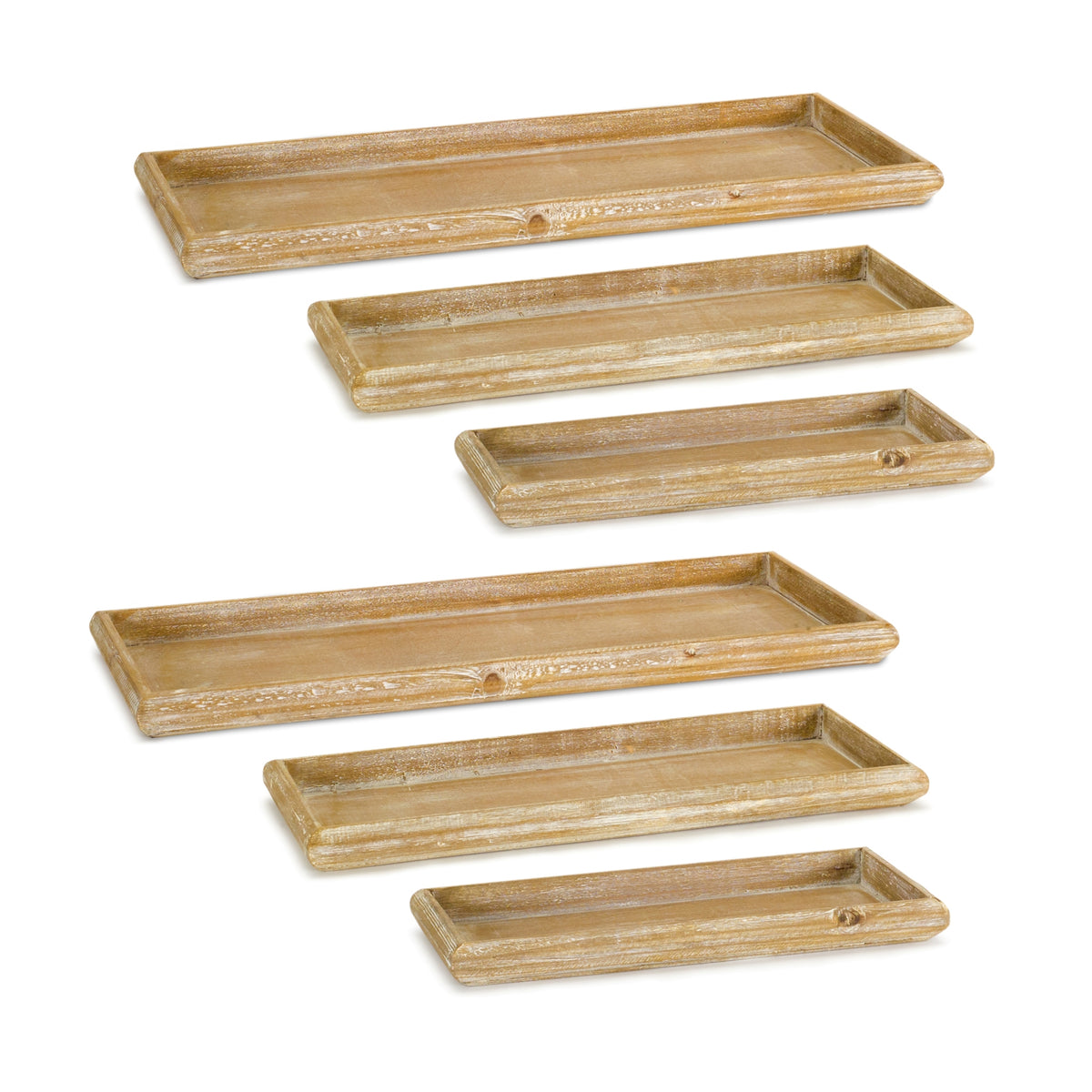 Wooden Tray (Set of 6)
