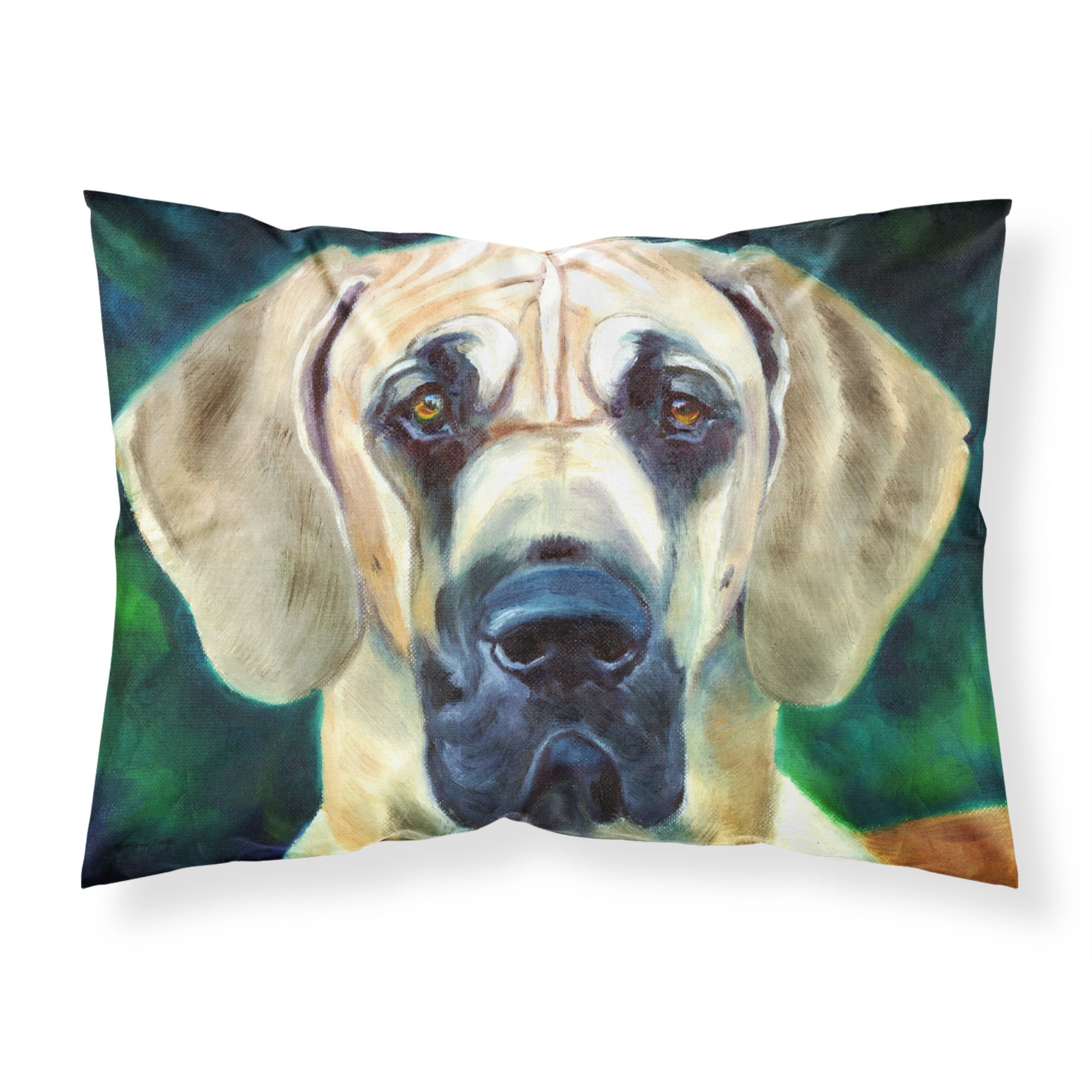 'Caroline'S Treasures Dane Lookin At You Fabric Standard Pillowcase 7444Pillowcase, Multicolor'