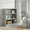 36 Sage Solid Wood Adjustable Three Tier Library Bookcase