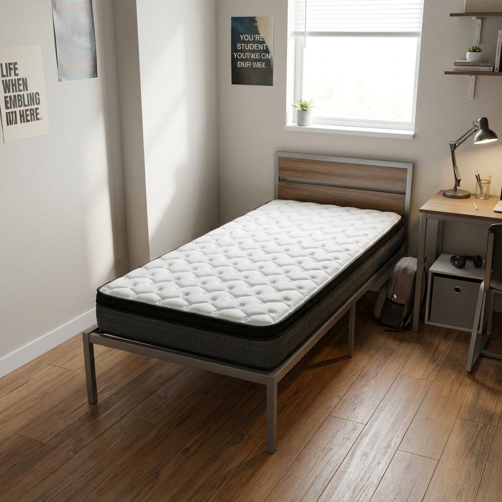 9 Inch Twin XL Foam Medium Euro Top Foam Mattress