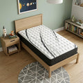 14 Inch Graphite And Titanium Infused Twin Gel Memory Foam Firm Hybrid Mattress