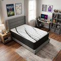 14 Inch Graphite And Titanium Infused Twin Gel Memory Foam Medium Hybrid Mattress