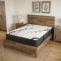 14 Inch Graphite And Titanium Infused Queen Gel Memory Foam Medium Hybrid Mattress