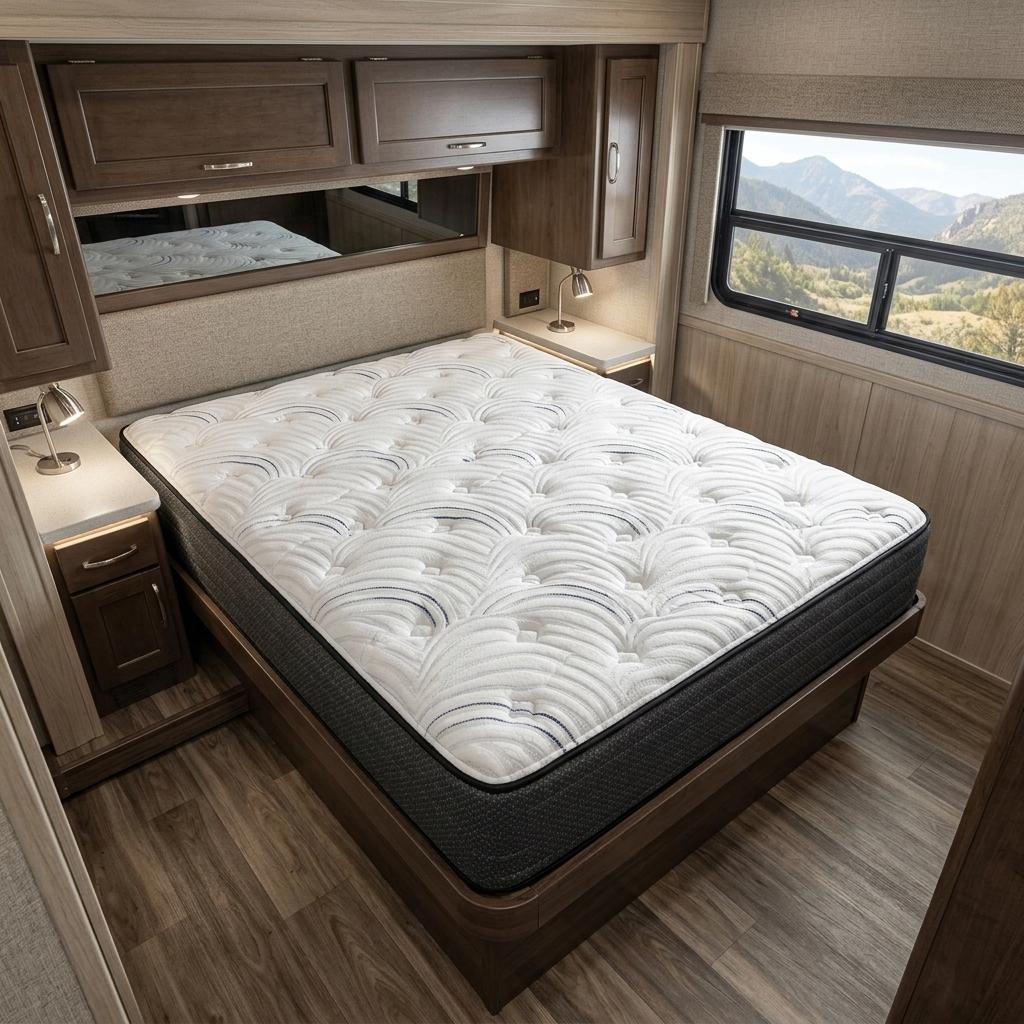 11 Inch RV King 72 x 80 Foam Extra Firm Hybrid Mattress