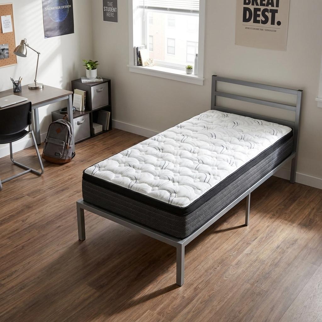 12 Inch Twin XL Foam Plush Euro Top Hybrid Mattress