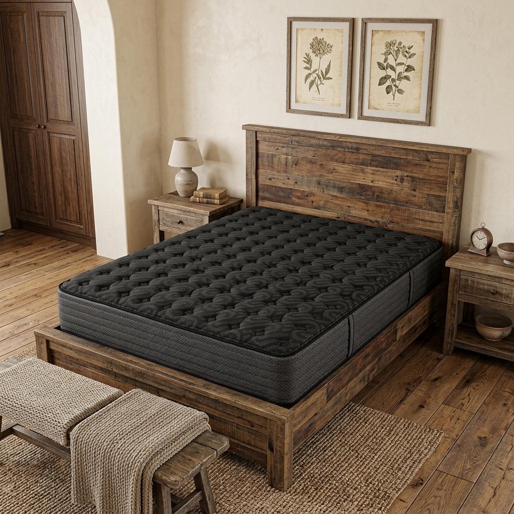 13 Inch Copper Infused Queen Gel Memory Foam Extra Firm Hybrid Mattress
