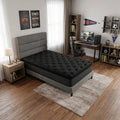 14 Inch Copper Infused Twin Gel Memory Foam Plush Euro Top Hybrid Mattress