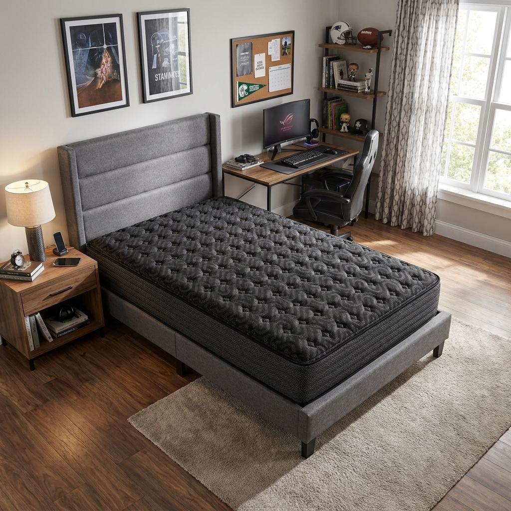 13 Inch Copper Infused Twin Gel Memory Foam Medium Hybrid Mattress
