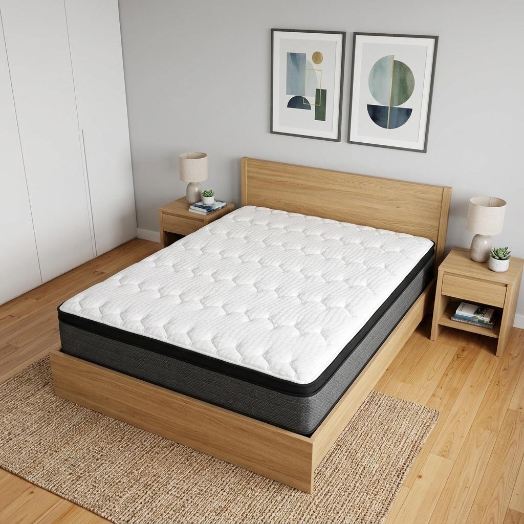 11 Inch Queen Foam Plush Euro Top Hybrid Mattress