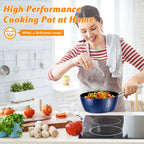 CasaFoyer 20cm Induction Saucepan with Lid - 1.8L Non-Stick Milk Pan