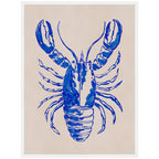 Sylvie Lobster Framed Canvas by Nikita Jariwala