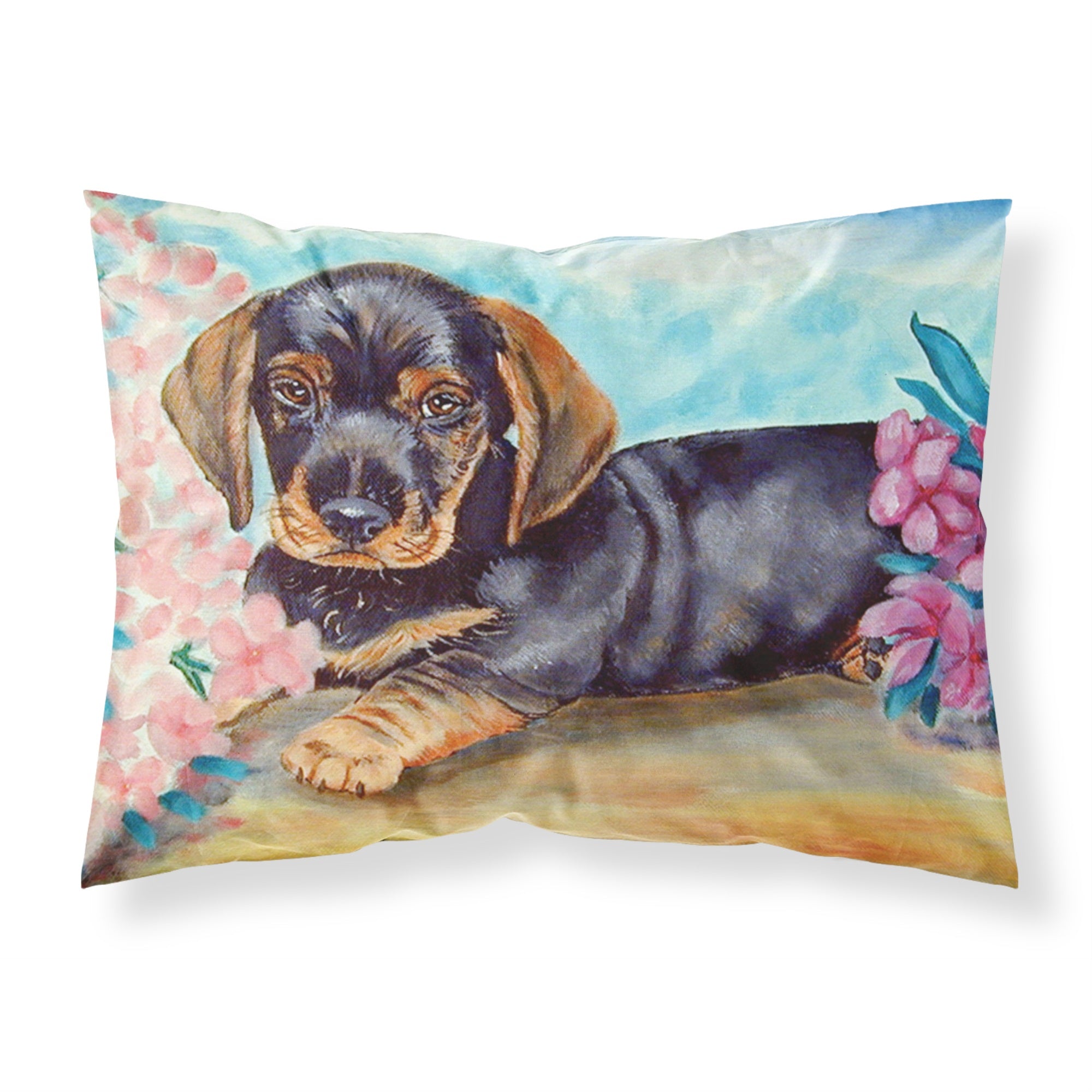 'Caroline'S Treasures 7501Pillowcase Dachshund Moisture Wicking Fabric Standard Pillowcase, Large, Multicolor'