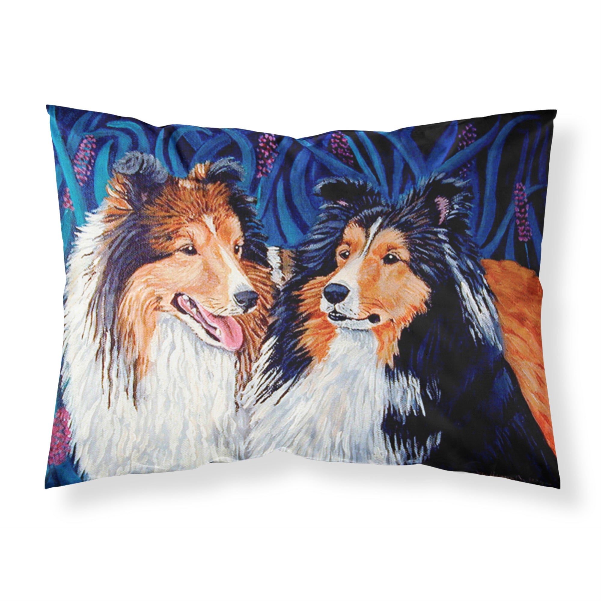 'Caroline'S Treasures 7508Pillowcase Sheltie Moisture Wicking Fabric Standard Pillowcase, Large, Multicolor'