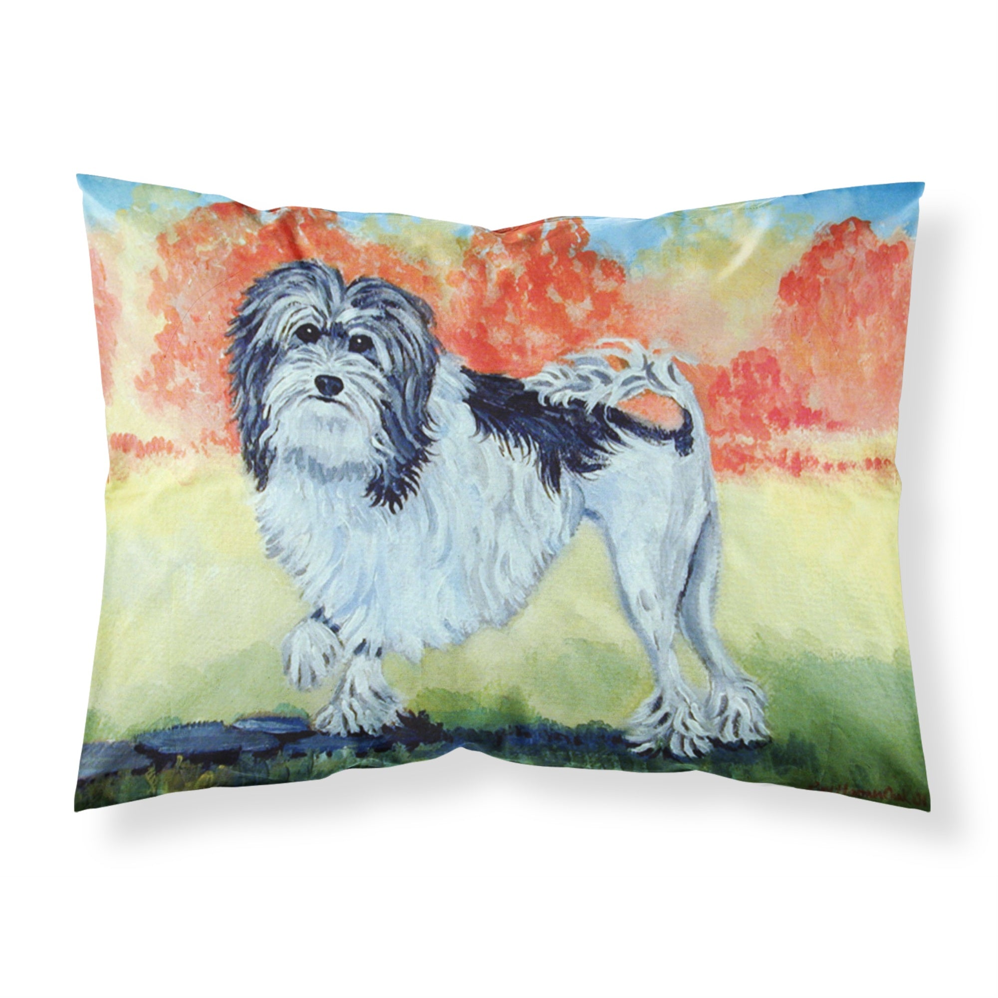 'Caroline'S Treasures 7510Pillowcase Lowchen Moisture Wicking Fabric Standard Pillowcase, Large, Multicolor'