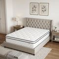 12 Inch Queen Gel Memory Foam Check Medium Hybrid Mattress