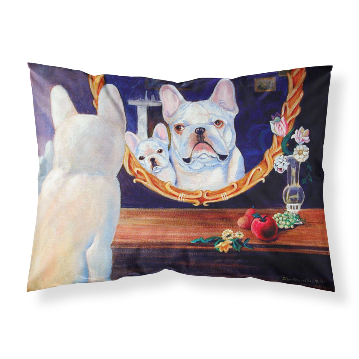 'Caroline'S Treasures 7514Pillowcase French Bulldog Moisture Wicking Fabric Standard Pillowcase, Large, Multicolor'