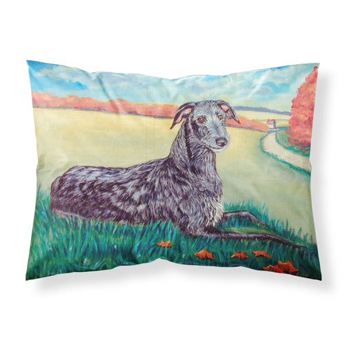 'Caroline'S Treasures 7521Pillowcase Scottish Deerhound Moisture Wicking Fabric Standard Pillowcase, Large, Multicolor'