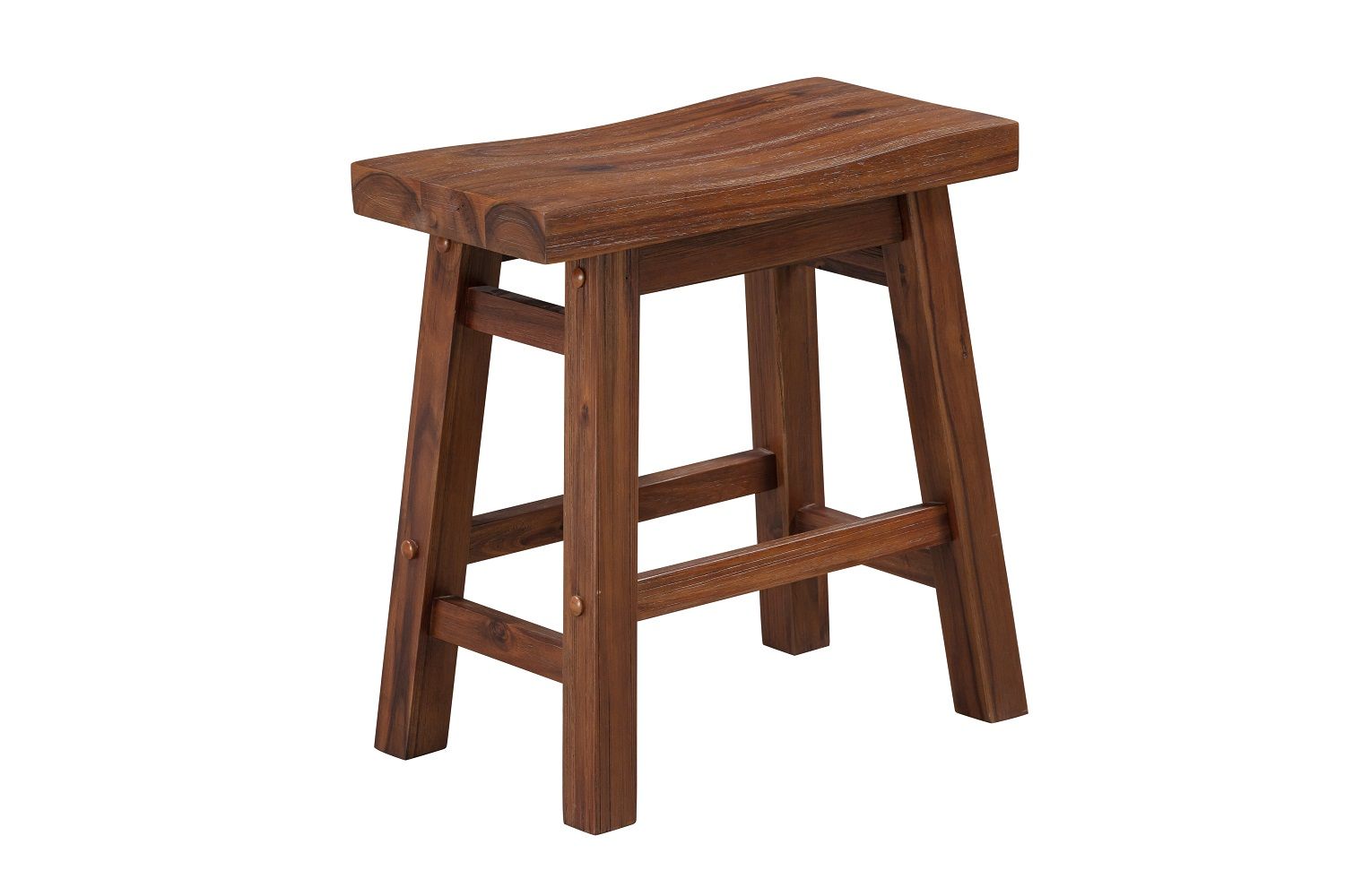 Sonoma Saddle 18 Stool [Chestnut Wire-Brush], 2-Pack