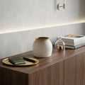 6 Inch Cream Ceramic Cylinder Table Vase
