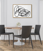 Sylvie Ring of Light 2 Framed Canvas by Nikki Chu