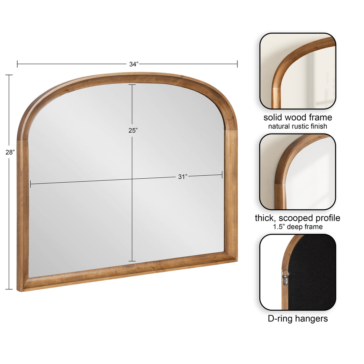 Hatherleigh Basket Arch Wall Mirror