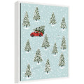 Sylvie Framed Canvas Christmas Tree Hunt by Bex Morley Design