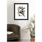 Framed Art Black Twist 1 by Alicia Bock