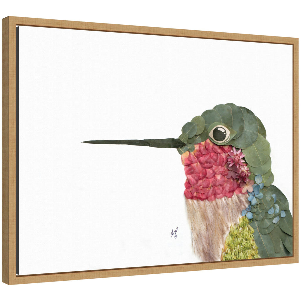 Hummingbird by Madeline Jeppesen Framed Canvas Wall Art Print