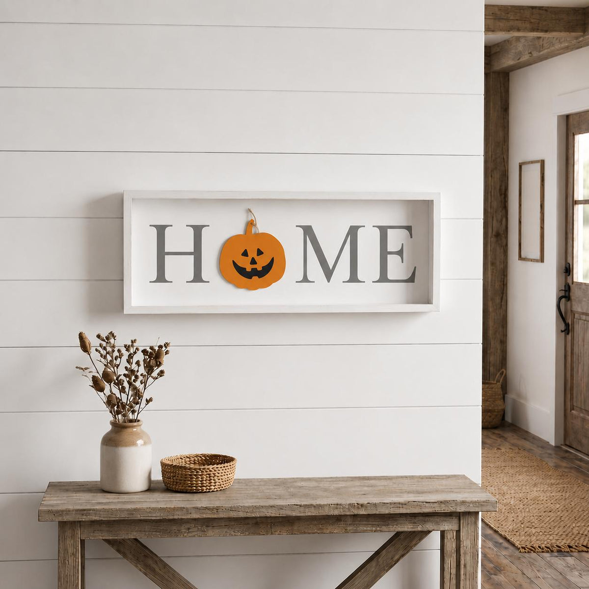 9 Inch X 23 Inch Gray And White Celebration Home Wood Wall Decor