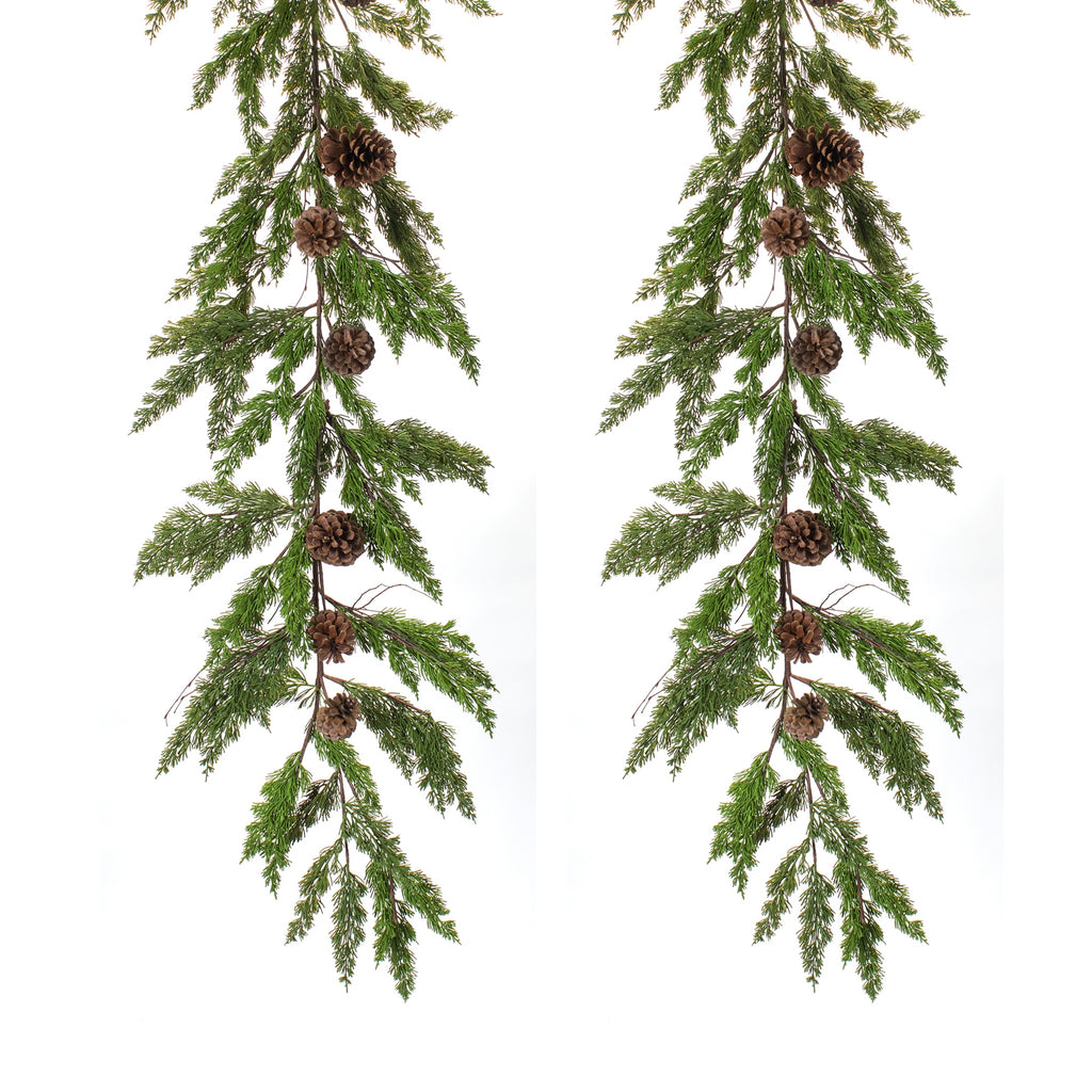 Pine and Cone Garland (Set of 2)