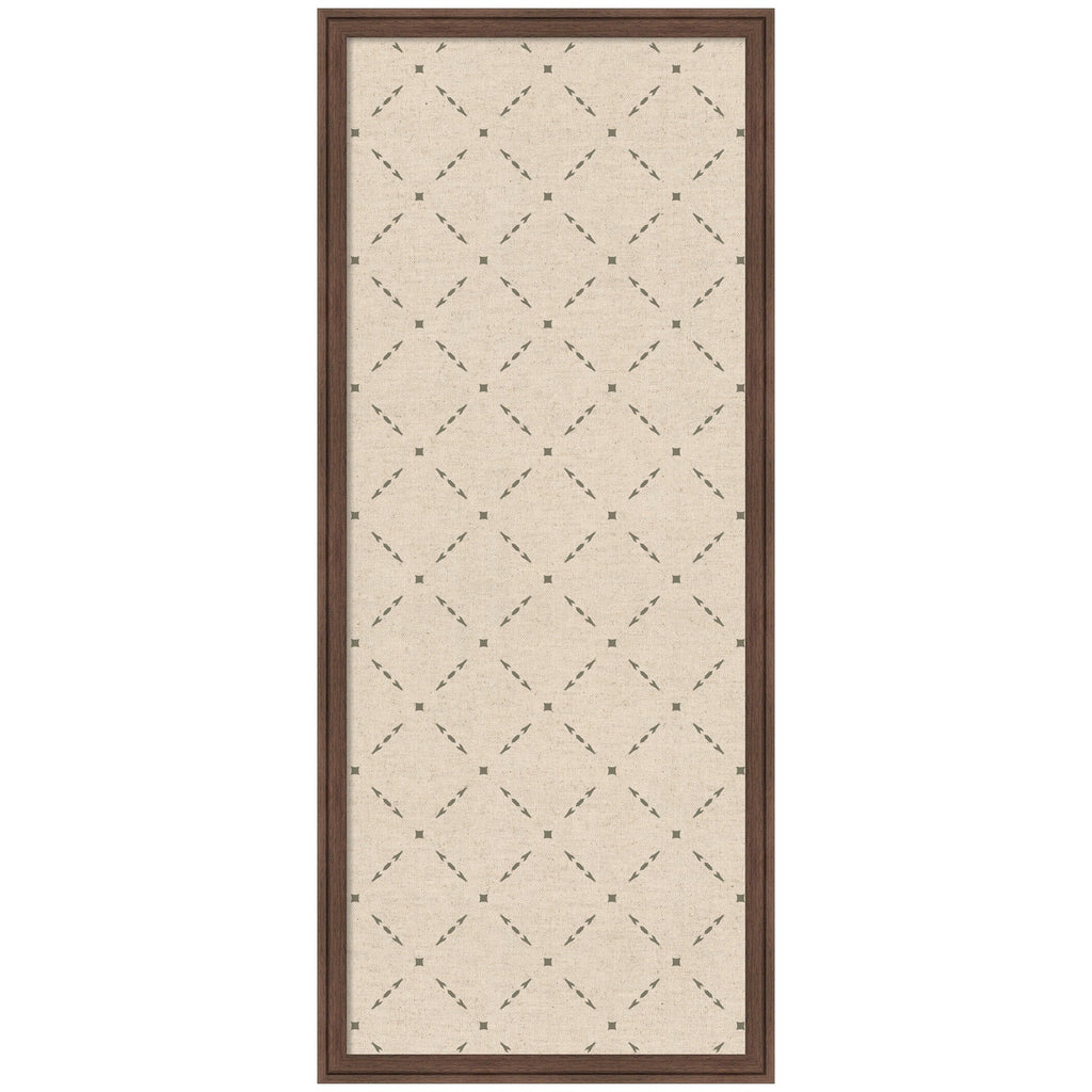 Pinboard Green Lattice Print