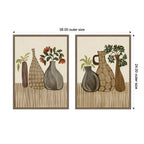 Rustic Still Life 2 Piece Framed Canvas Wall Art Set by Nikita Jariwala