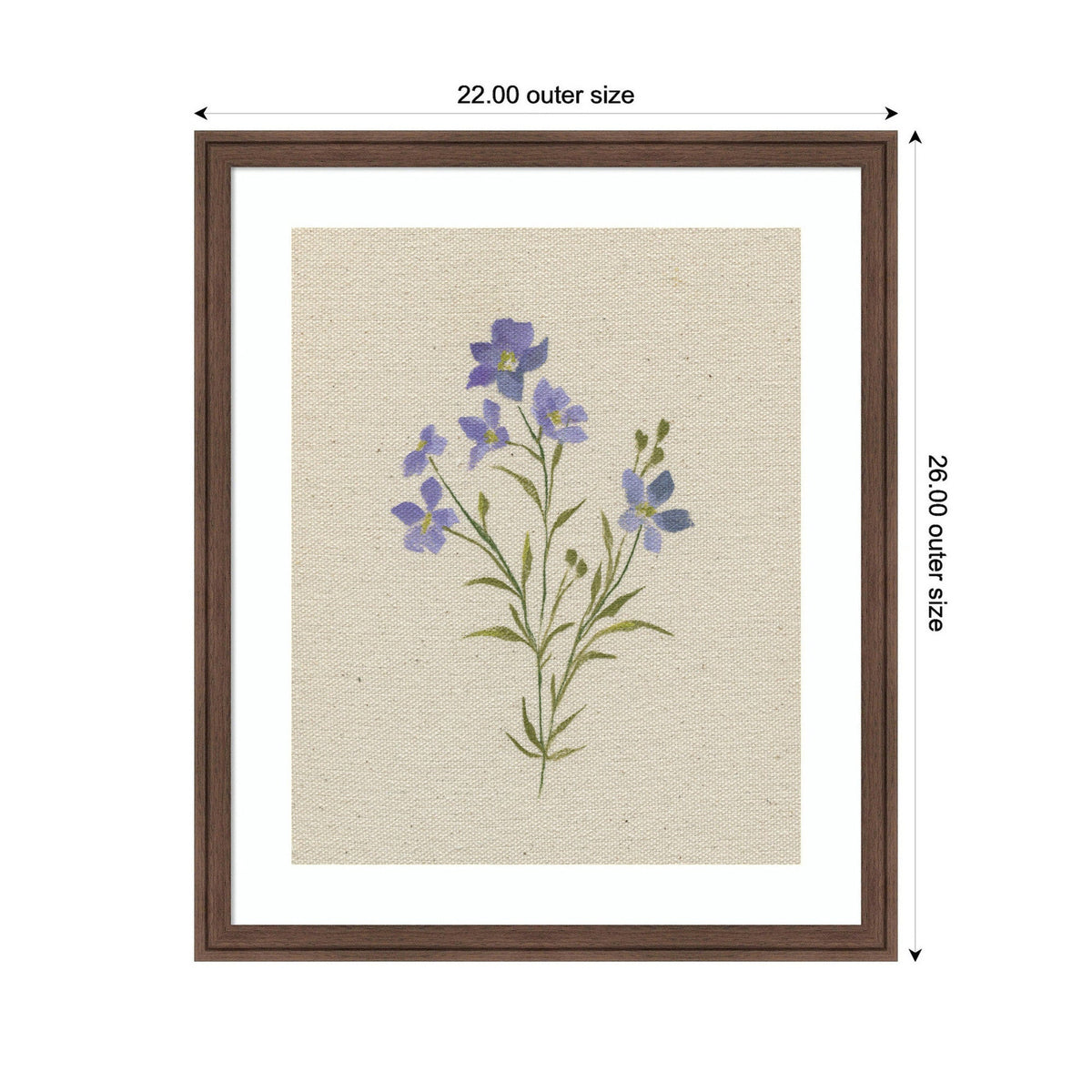 AQ Simple Bloom No 2 by Annie Quigley Framed Wall Art Print