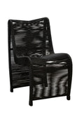 Lorenzo Rope Outdoor Patio Chairs, Set of 2  Black