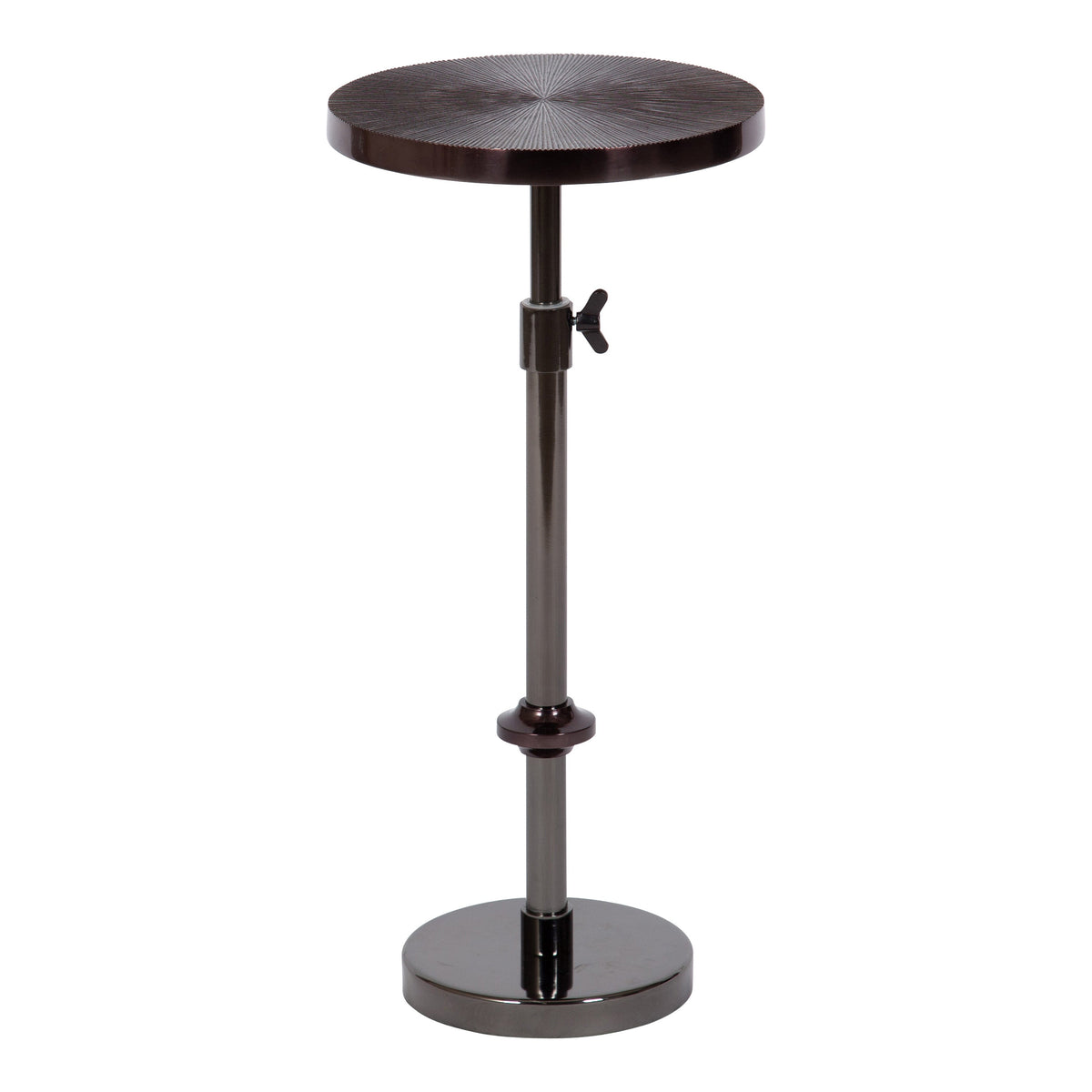 Engles Adjustable Embossed Metal Table and Plant Stand