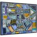 Sylvie Pacific Tower Horizontal Framed Canvas by Leah Nadeau