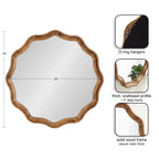 Hatherleigh Round Scallop Mirror